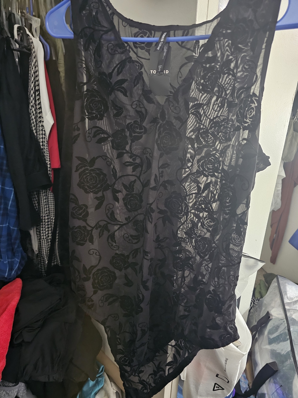 torrid Black Floral Burnout Lace Bodysuit